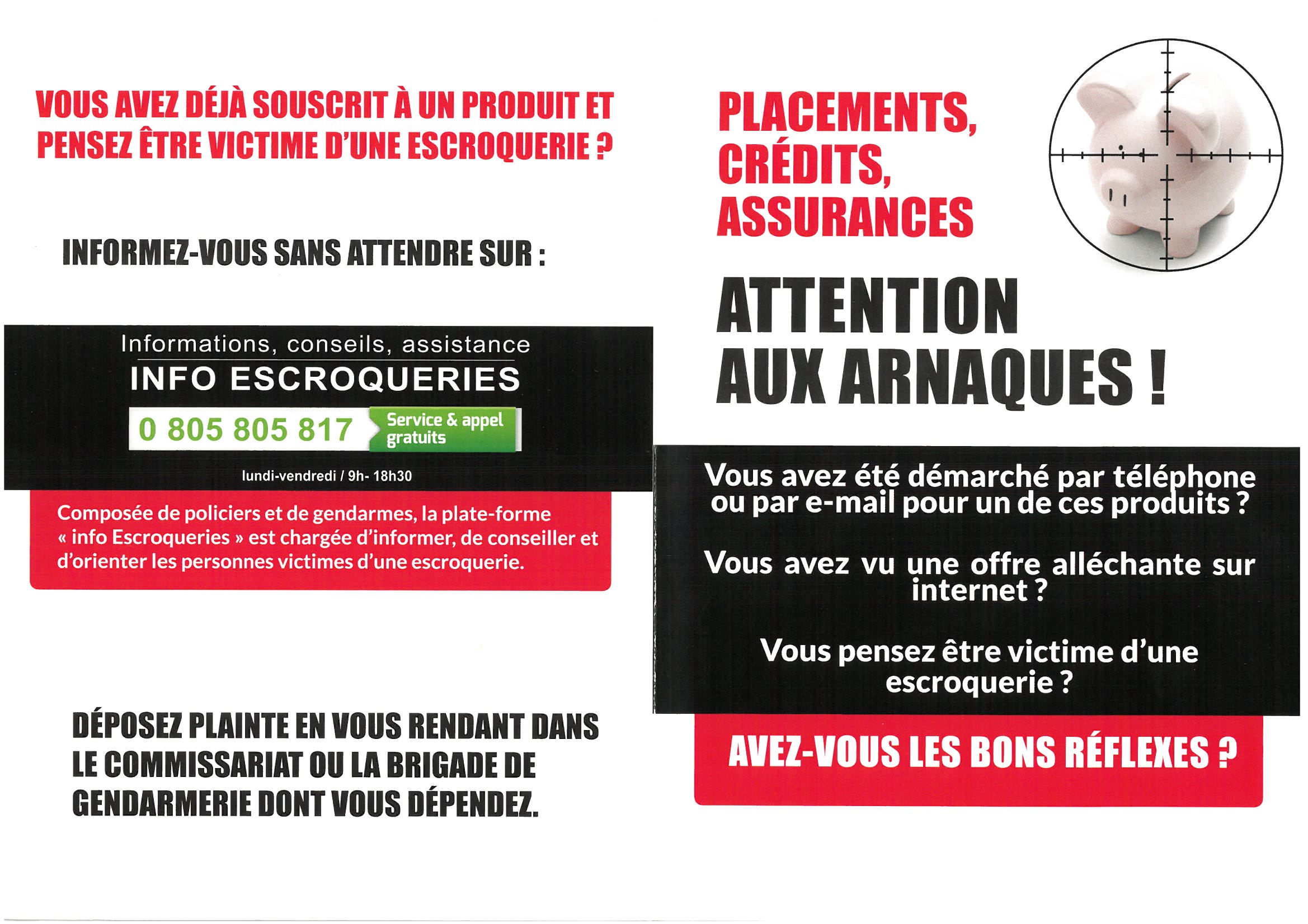 ATTENTION AUX ARNAQUES (1)