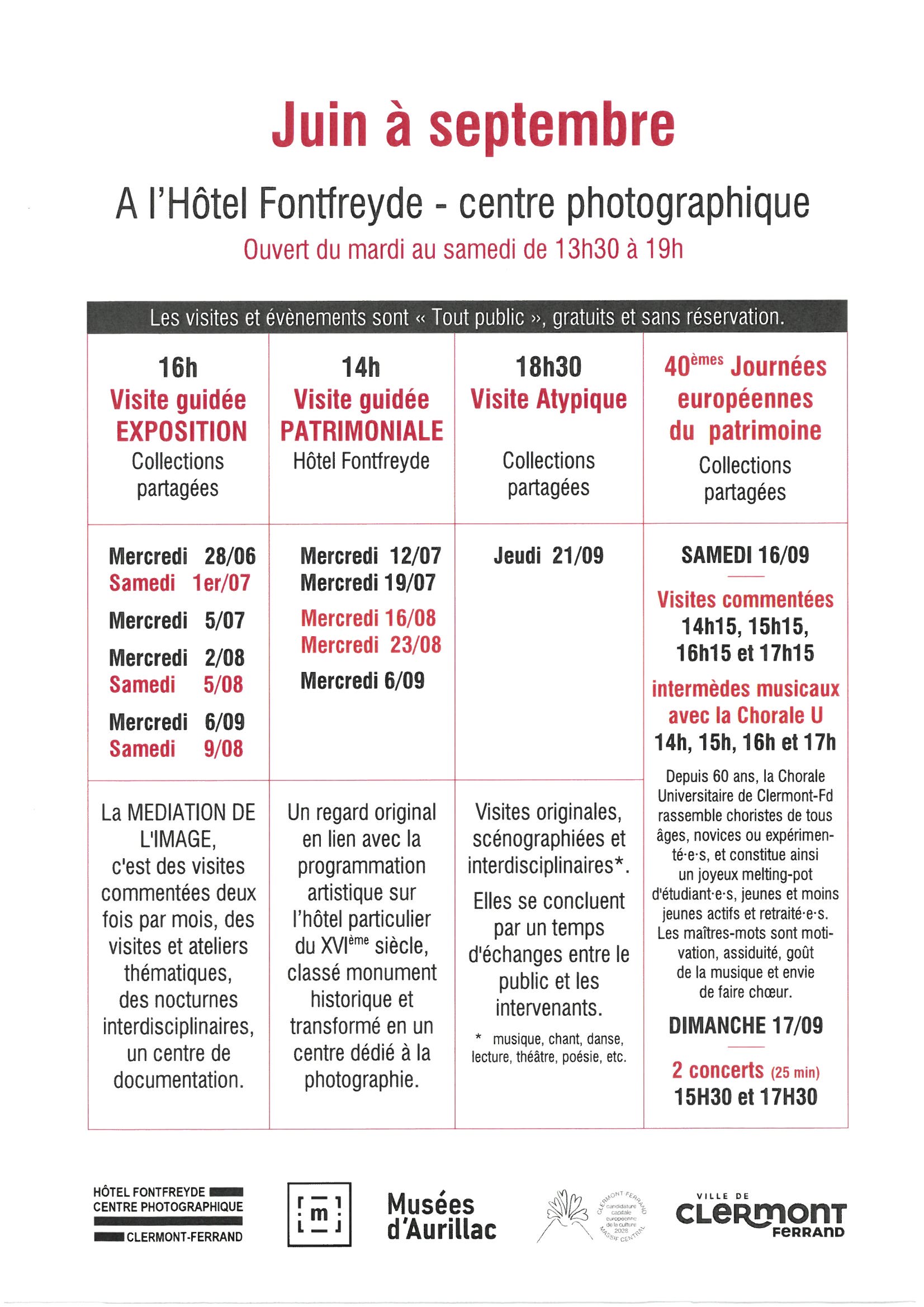 FONTFREYDE DE JUIN A SEPTEMBRE