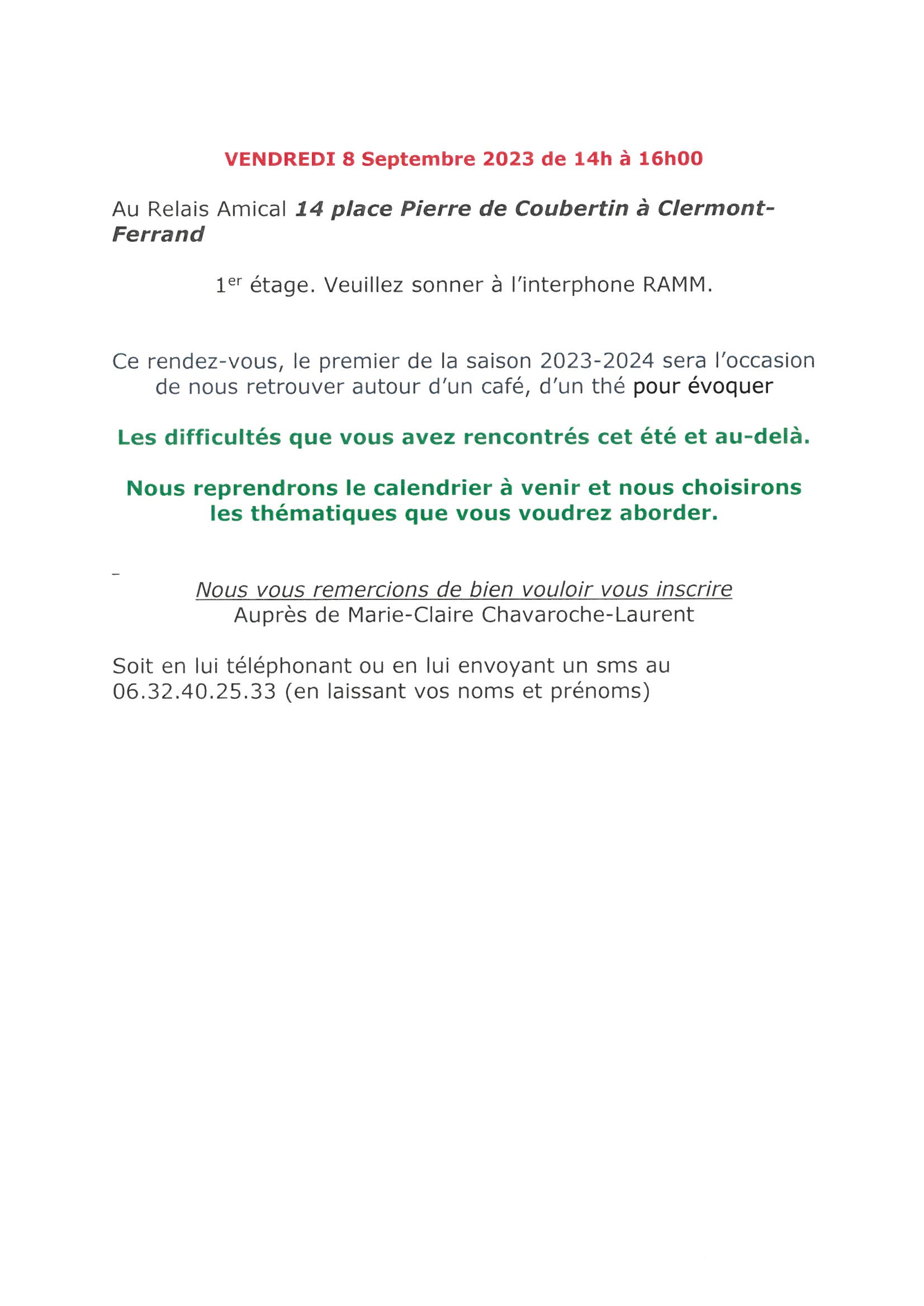 RELAIS AMICAL 092023