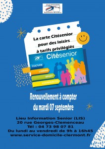 carte cite senior affiche