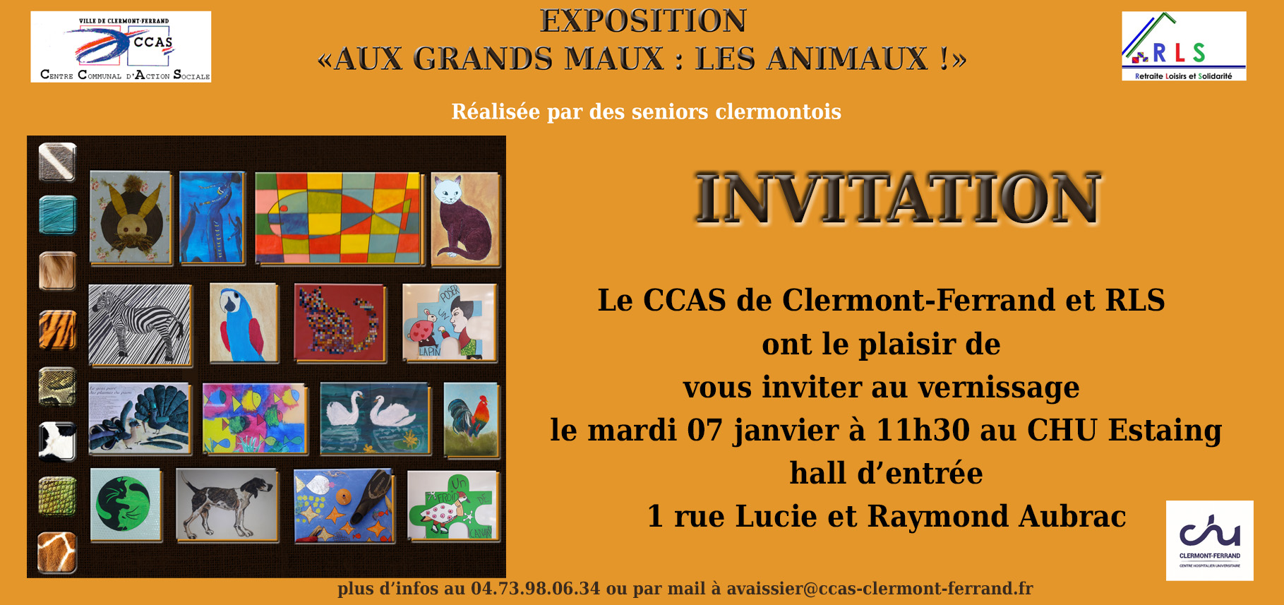 invitation vernissage expo chu estaing