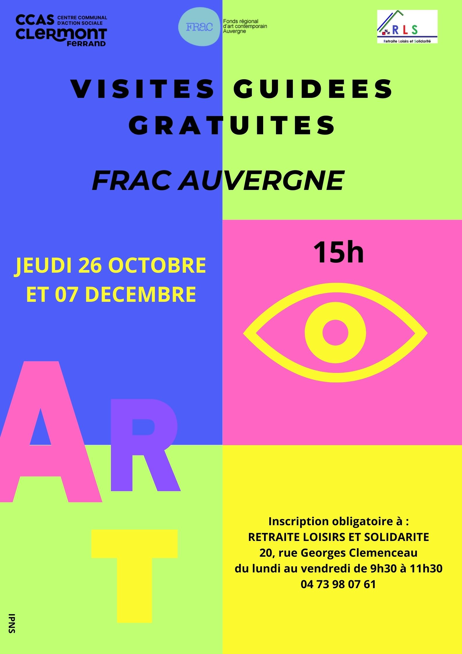 visites guidees gratuites FRAC 2023